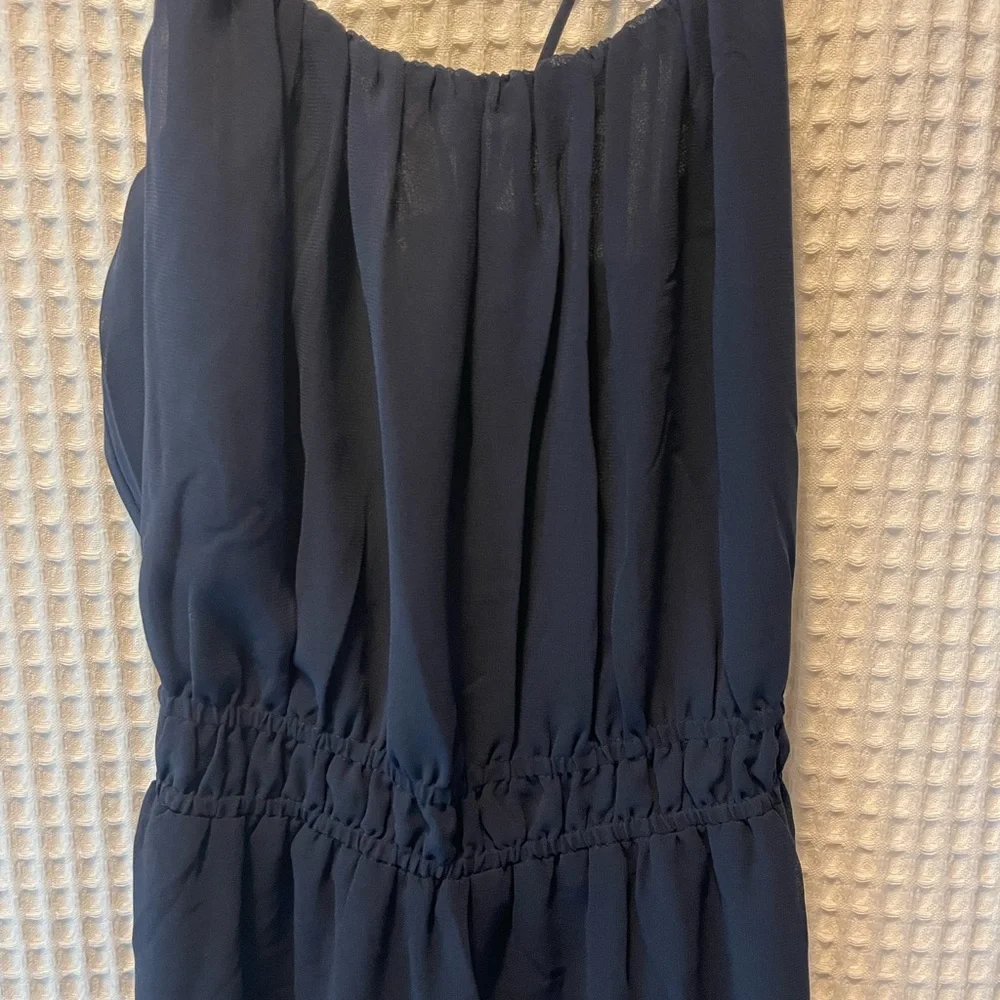 Banana Republic flowy dress, Maxi length, navy, empire waist SZ MD - Picture 3 of 9